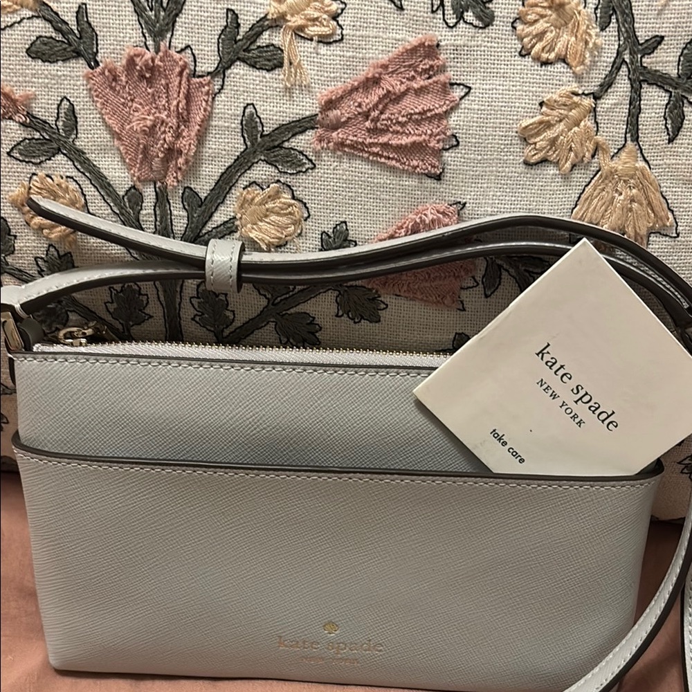 NWOT Kate Spade Gray Crossbody Bag